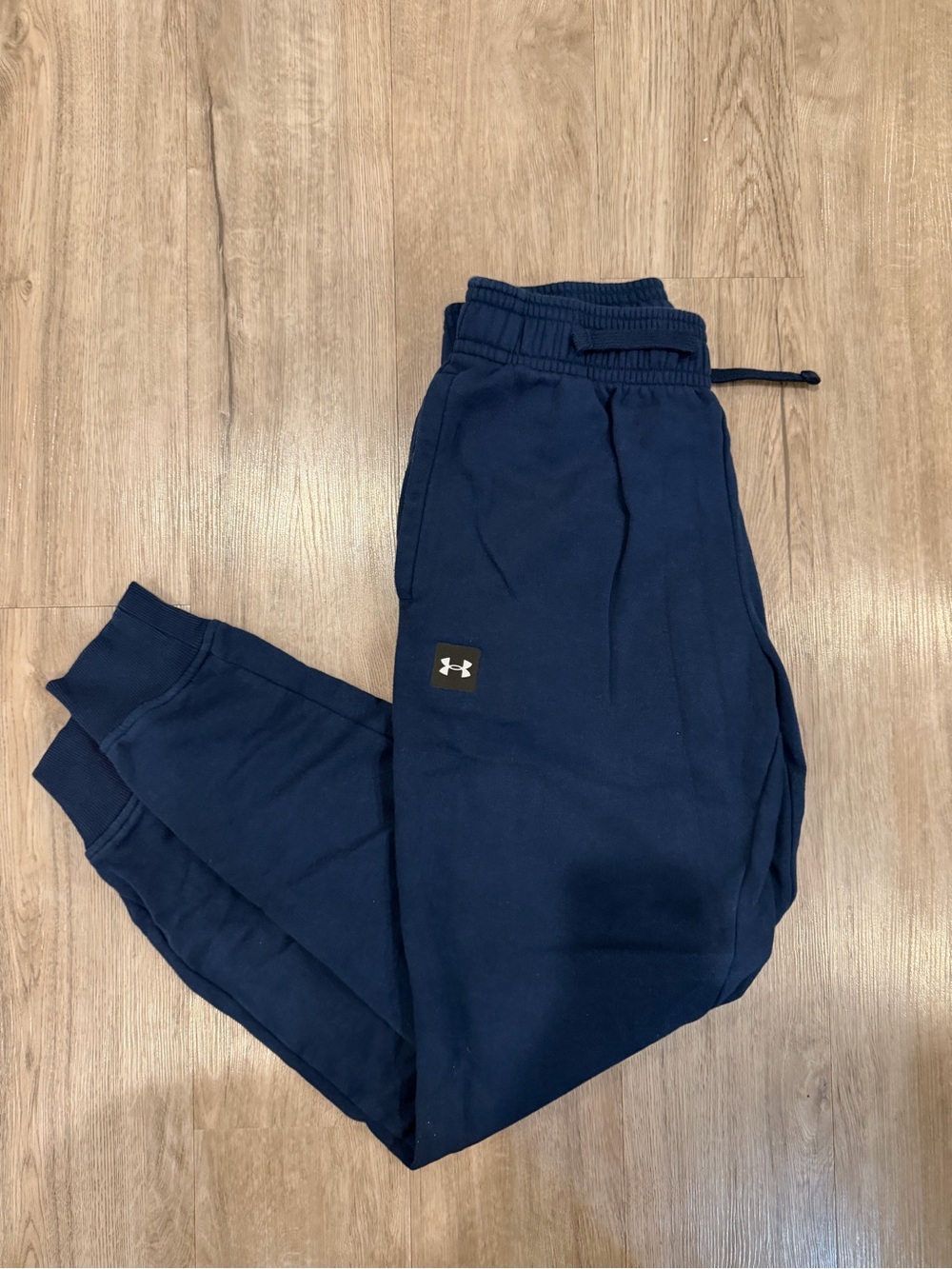 Men’s Under Armour Rival Fleece Joggers - Navy - Size Medium